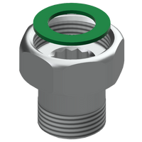 KWC Złączka DN 15, z tulejką, nakrętką mocującą i uszczelką ACSV2001