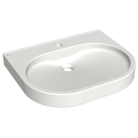 KWC VARIUScare Umywalka pojedyncza do łazienek bez barier dla osób niepełnosprawnych ANMW503