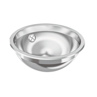 KWC RNDH260 Umywalka okragla stal szlachetna O wysokim połysku Montaż do zabudowy