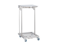 Stelaż na worki z wolno opadającą pokrywą pedałem na kółkach stal mat Merida KIM430