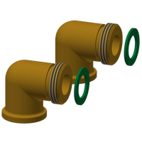 KWC Zestaw przyłączeniowy do paneli natryskowych stosowany przy istniejącej puszce montażowej KWC Aquarotter 195 x 215 mm ZSHOW0006