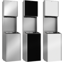 KWC EXOS. Zestaw obejmujący podajnik ręczników papierowych + pojemnik na odpady EXOS602EX