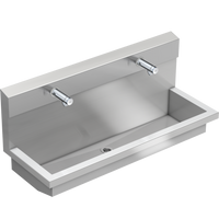 KWC PLANOX Moduł umywalkowy z samozamykającymi bateriami ściennymi bez mieszacza PL12USV