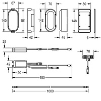 KWC AQUA 3000 open Moduł elektroniczny EM5 z ID02010, z puszką do montażu w ścianie ACEX1004