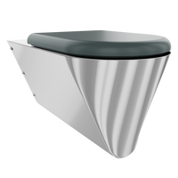 KWC CAMPUS Miska WC dla osób niepełnosprawnych z szarą deską CMPX594GN