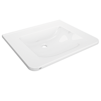 KWC MEDCARE Umywalka pojedyncza do łazienek dla osób niepełnosprawnych kompozytowy MIRANIT ANMW0045