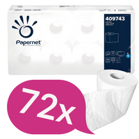 Papier toaletowy LUX PAPERNET 413394 Extra Miękki 3W 27,72 m 252 listki 9x8 szt SUPERIOR