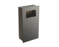 Wnękowy kosz na odpady otwarty MERIDA DRAGON stal matowa KWM160