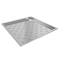 KWC CAMPUS Brodzik na równi z posadzką stal chromowo-niklowa 90x90 CMPX404N