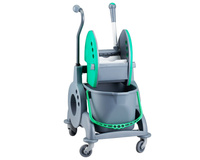 Wózek jednowiadrowy 15 l z kuwetą 8 l z prostą rączką zielony Merida HFV098