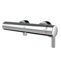 KWC F5L-Therm Jednouchwytowa termostatyczna bateria ścienna z przyłączem słuchawki natryskowej i podzespołem higienicznym F5LT2112