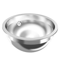 KWC RNDH300 Umywalka okragla stal szlachetna O wysokim połysku Montaż do zabudowy