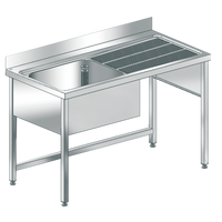 KWC MAXIMA Zlewozmywak przemysłowy z podstawą MAXL140-70FDW