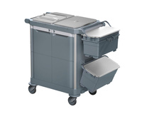 Wózek sprzątający dla branży medycznej OPERA kuwetowy szary Merida HFV755