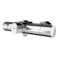 KWC F5S-Therm Samozamykająca termostatyczna bateria ścienna z przyłączem słuchawki natryskowej i podzespołem higienicznym F5ST2111