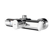 KWC F5ST2002 Samozam. bateria termostatyczna chrom montaż naścienny