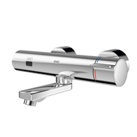 KWC F5E-Therm Elektroniczna termostatyczna bateria ścienna z zasilaniem bateryjnym F5ET1103