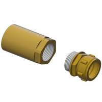 KWC CAMPUS Zestaw przyłączeniowy do toalety kucanej muszli tureckiej ZCMPX0007