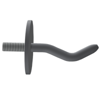 KWC Haczyk do zawieszenia szczotki ręczne ze stali nierdzewnej satynowy z gwintem M5 x 25. ZSIRW002