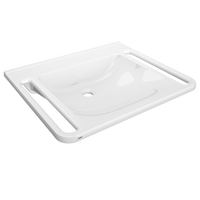 KWC MEDCARE Umywalka pojedyncza do łazienek dla osób niepełnosprawnych kompozytowy MIRANIT ANMW0043