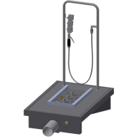 KWC SIRIUS Myjka do kaloszy myjka do obuwia z rotolithu SIRB711