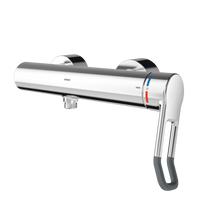 KWC F4LT-Med Jednouchwytowa termostatyczna bateria ścienna ze złączką do słuchawki natryskowej F4LT2003