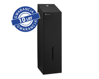 Pojemnik na papier toaletowy w listkach STELLA BLACK LINE do 675 szt czarny Merida BSC402