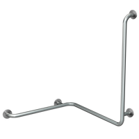 KWC CONTINA Poręcz narożna lewa kątowa 90° dwuścienna narożnikowa poziomo-pionowa CNTX50WL