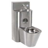 KWC HEAVY-DUTY Zestaw sanitarny umywalka + miska WC centralnie HDTX816M