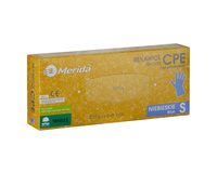 Rękawice hybrydowe antypoślizgowe niebieskie 200 szt rozmiar S Merida TRN522