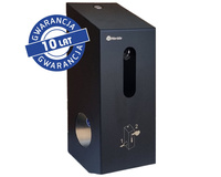 Pojemnik na dwie rolki papieru toaletowego MERIDA STELLA BLACK LINE BSC501