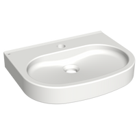 KWC VARIUScare Umywalka z kompozytu do łazienek bez barier dla osób niepełnosprawnych ANMW505