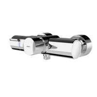 KWC F5ST2003 Samozam. bateria termostatyczna chrom montaż naścienny