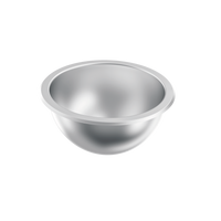 KWC RNDX200 Umywalka okragla stal szlachetna matowa Montaż do zabudowy