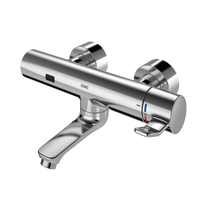 KWC F4ET-Med Elektroniczna, termostatyczna bateria ścienna do umywalek w sektorze ochrony zdrowia i pielęgnacji F4ET1001