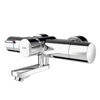 KWC F5S-Therm Samozamykająca termostatyczna bateria ścienna z podzespołem higienicznym F5ST1106