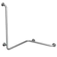 KWC CONTINA Poręcz narożna prawa kątowa 90° dwuścienna narożnikowa poziomo-pionowa CNTX50WR