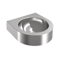 KWC ANIMA Umywalka pojedyncza stalowa półokrągła WB260WM