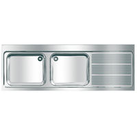 KWC MAXIMA Zlewozmywak przemysłowy 200cm MAXL212-200