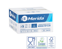 Ręczniki papierowe jednowarstwowe Slim, 3000 szt. ECOLABEL, Merida VTB210