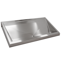 KWC PRESTIGE Umywalka szeregowa rynnowa PRESTIGE 2.1m do montażu jednorzędowego na ścianie PREL321