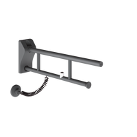 KWC MEDCARE Poręcz uchylna z elektronicznym uruchamianiem spłukiwania MEDC0011