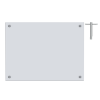 KWC HEAVY-DUTY Lustro stalowe wandaloodporne 49cm x 39cm HDTX0010