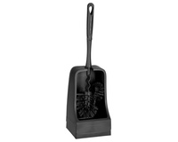 Szczotka do WC z uchwytem i z końcówką do wewn krawędzi muszli czarny Merida GJC301