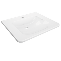 KWC MEDCARE Umywalka pojedyncza do łazienek dla osób niepełnosprawnych kompozytowy MIRANIT ANMW0044