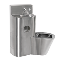 KWC HEAVY-DUTY Zestaw sanitarny umywalka + miska WC po prawej stronie HDTX815R