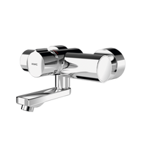 KWC F5S-Mix Samozamykająca bateria ścienna z mieszaczem F5SM1004