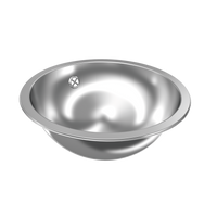 KWC RNDH381 Umywalka okragla stal szlachetna O wysokim połysku Montaż do zabudowy