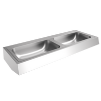 KWC ANIMA Umywalka szeregowa 140cm 2 komorowa CM1400N